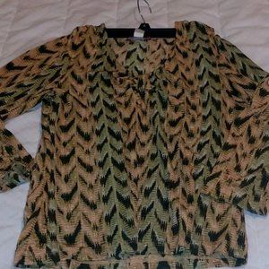 Anne Klein Long Sleeve Blouse S